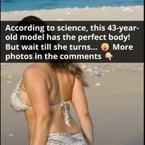According to science, this 43-year-old model has the perfect body