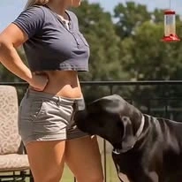 El perro que aprendió a no espantar a los colibríes