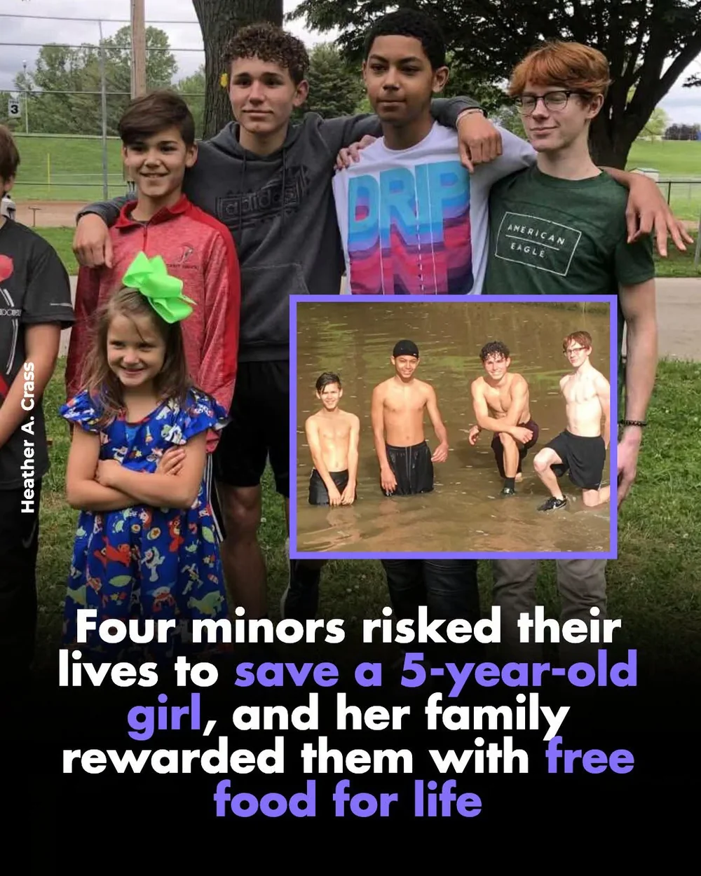 Four Boys Helped Pull a Young Girl From Hubble Creek