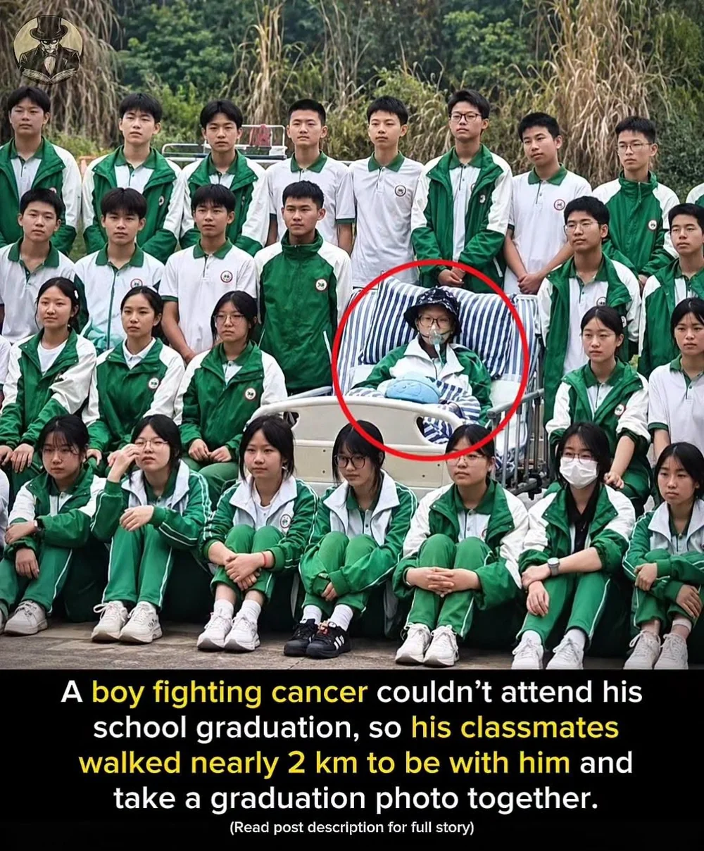 His Classmates Brought Their Graduation Photograph to the Hospital