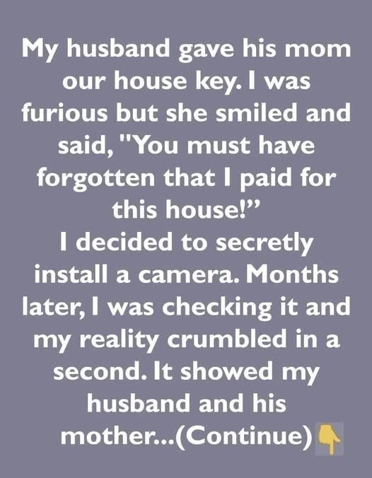 I Installed a Secret Camera After My - Story News