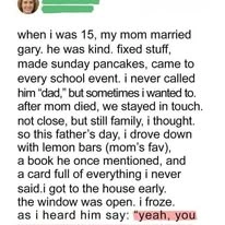 I Wish I Never Heard What He Said That Day