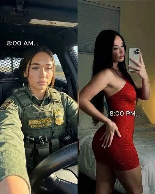 ICE Agent Goes Viral After Sharing What She Looks Like After Work