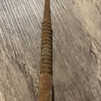 knife and measuring stick