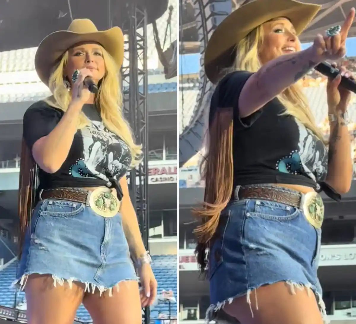 Miranda Lambert was singing Bluebird while opening for Morgan Wallen in Seattle when fans