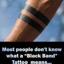 Most people don't know what a Black Band Tattoo means