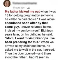 My Dad Kicked Me Out When He Found Out I Was Pregnant — 18 Years Later, My Son Paid Him a Visit