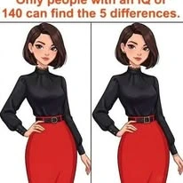 Only people with an IQ of 140 can find the 5 differences