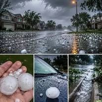 Red Alert As Massive Hail Storm Strikes