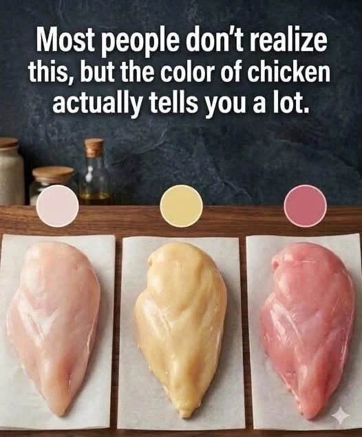 El color del pollo en la vitrina: qué mirar al comprarlo