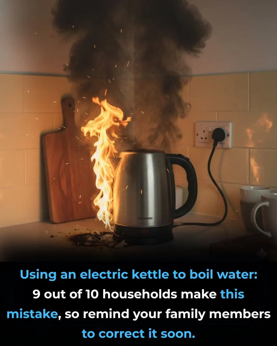 Using an electric kettle to boil water 9 out of 10 households make this mistake